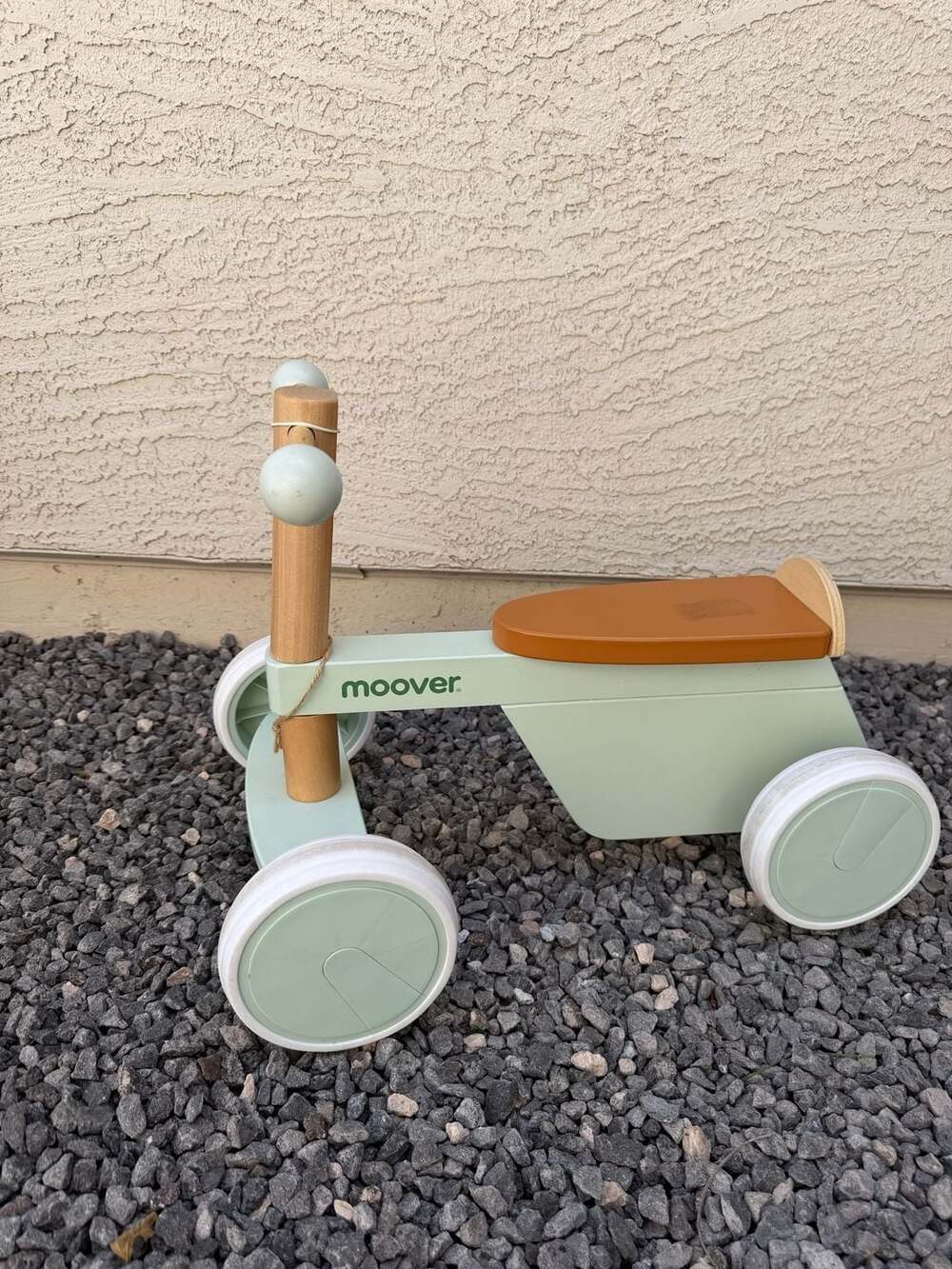 Moover Wooden Essential Ride-On Bike in Light Green